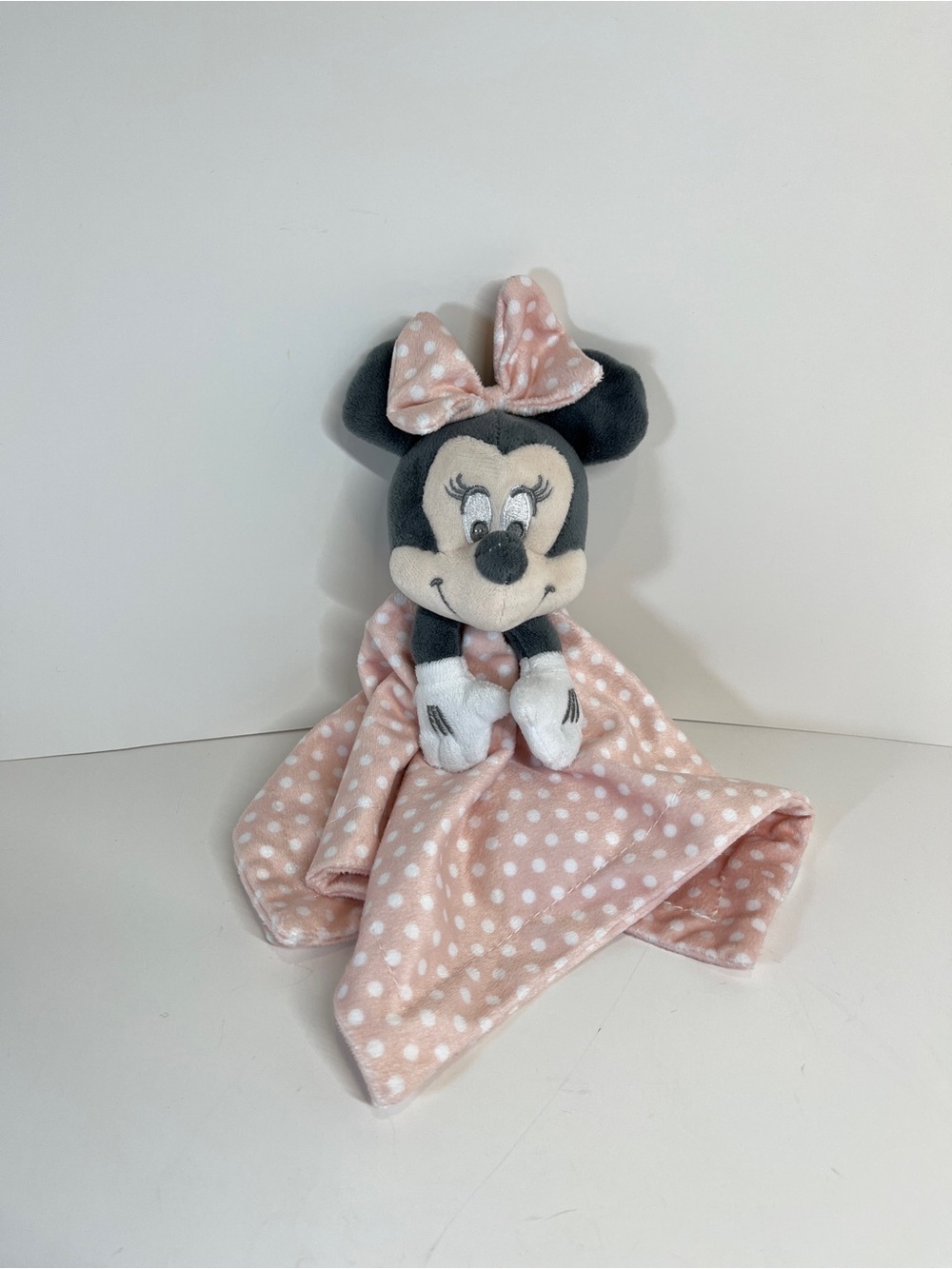 Minnie Mouse Disney Baby Girl Soft Pink Lovey Security Blanket Plush Toy